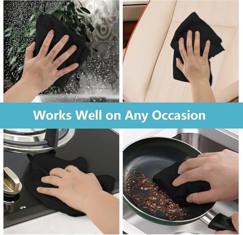 HOMEXCEL 50PK Microfiber Cleaning Cloth, Cleaning Rag - Image 5