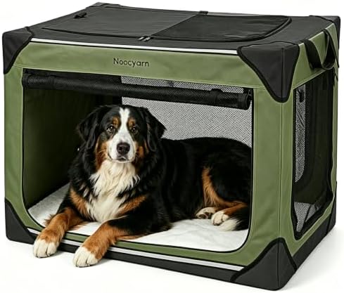 Collapsible Soft Dog Crate 42 Inch, Portable Travel Pet Crate by Unknown