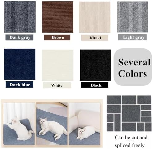 Cat Scratch Furniture Protector Mat DIY Cat Scratch Pad Self-Adhesive, Pet - Image 4