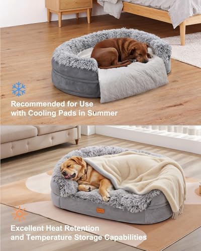 iweepet Fluffy Calming Jumbo Orthopedic Dog Beds - Image 6