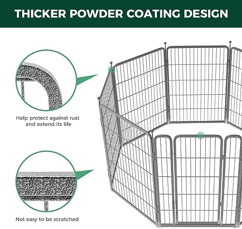 FXW Aster Dog Playpen Designed for Yard, 8 Panels - Image 5