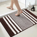 BSICPRO Bathroom Rugs, 17x24 Chenille Bath Mats by BSICPRO