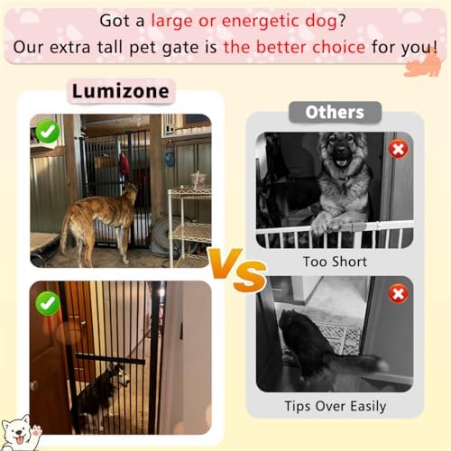 Lumizone 61.02" Extra Tall Pet Gate - Image 5