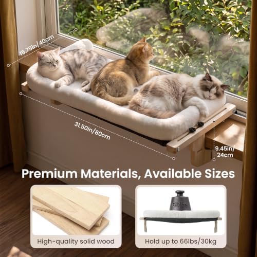 Pecute Cat Windowsill Perch, Cloud-Soft Cat Bed - Image 3