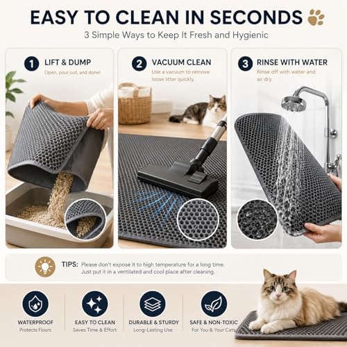 Cat Litter Mat, Double-Layer Honeycomb Litter Mat - Image 4
