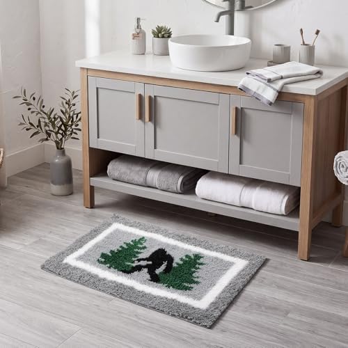 Boao Bigfoot Sasquatch Bath Mat Tufted Non-Slip, 24x16 Inches - Image 4