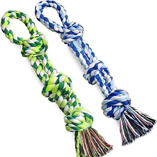 UPSKY 2 Pack Dog Rope Toys, Heavy Duty Dog Chew Toy by UPSKY