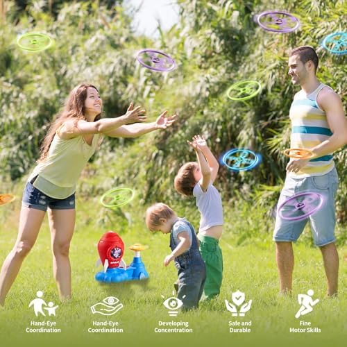 Outdoor Toys for Kids Ages 3-8, Outside Flying Disc Launcher - Image 2