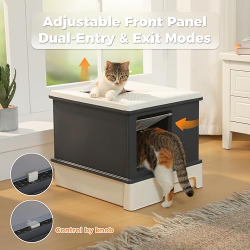 MUTTROS 2 Pack, Enclosed Cat Litter Box - Image 5