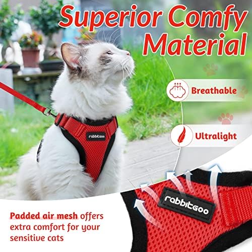 rabbitgoo Cat Harness and Leash Set, Escape Proof Vest - Image 3