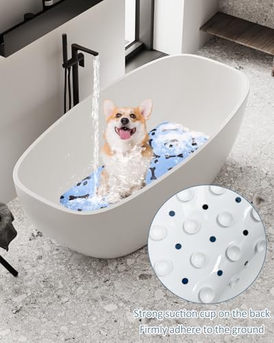 Dog Bath Mat for Tub Non-Slip Pet Bathtub Mat Fast Dry Dog Shower Attachment - Image 7
