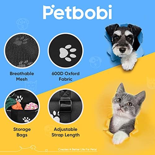 Petbobi Dog Car Seat for Small Dogs and Cats up to 15 lbs, Portable Booster - Image 6