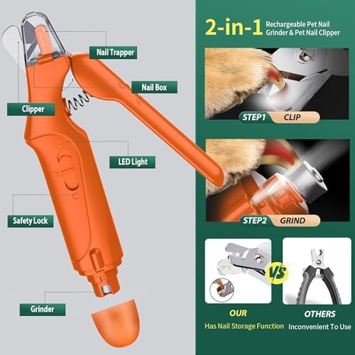 2 in 1 Dog Nail Clippers & Cat Nail Clippers Trimmers - Image 2