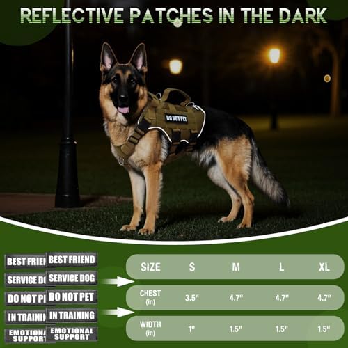 WINSEE Tactical Molle Vest Mesh Dog Harness - Image 6