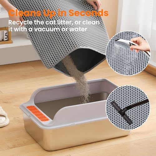 Cat Litter Mat, Double Layer Honeycomb Litter Box Mat - Image 5