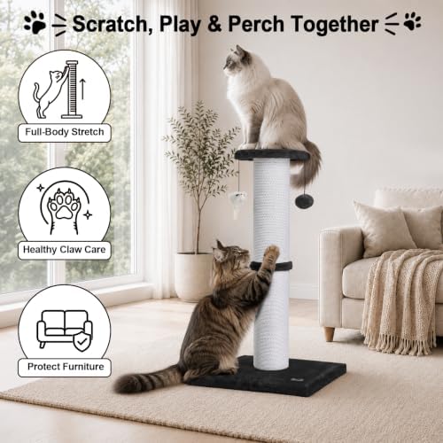 34-Inch Tall Cat Scratching Post - Image 3