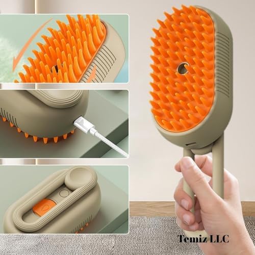4-in-1 Pet Grooming Brush with Water Spray - Image 7