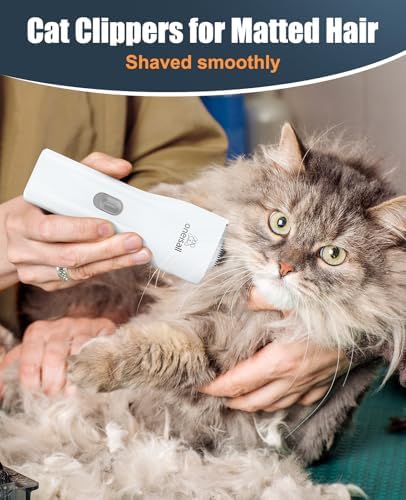 oneisall Pet Clippers for Cat Matted Hair, Quiet Pet Shaver for Cats - Image 2