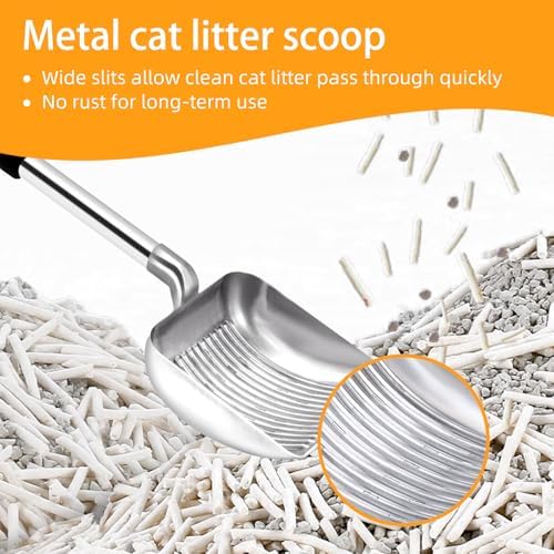 Metal Cat Litter Scoop, Stainless Steel Kitty Litter Scooper - Image 6