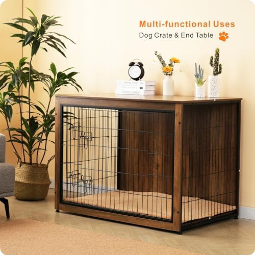 DWANTON 43.3" XXL Dog Crate Furniture - Image 7