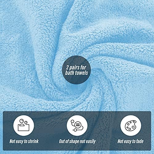 MOONQUEEN 2 Pack Premium Bath Towel Set - Image 4