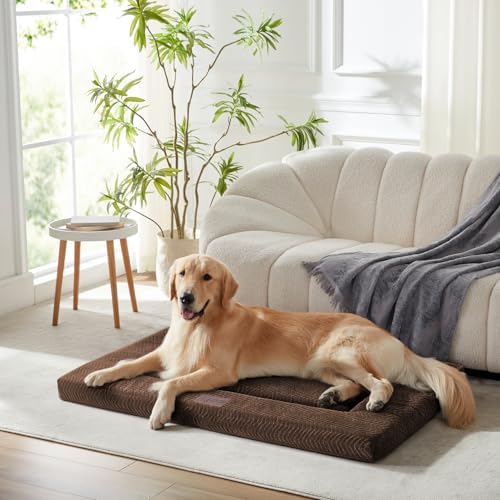 Dog Bed for Crate, Medium/Large Dogs Crate Bed, Washable Dog Beds Kennel Mat - Image 6