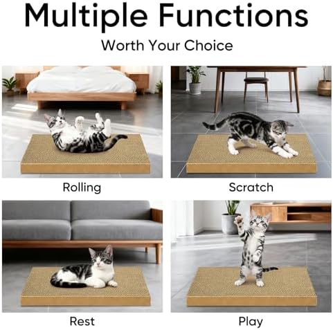 Cat Scratcher 2-Pack Refills, Large Cardboard Pads - Image 5
