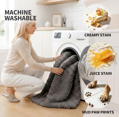 ILANGO Bathroom Rugs 48" × 24", Extra Soft Absorbent Microfiber Bath Rugs - Image 3