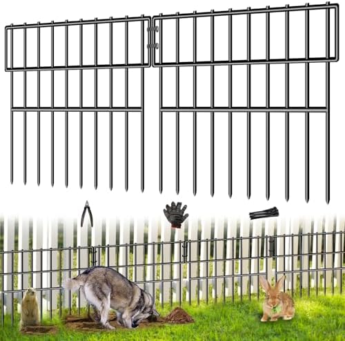 39.5ft X 13in Animal Barrier Fence, 28 Panels No Dig Fence by CHTSJQW