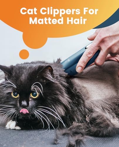 oneisall Quiet Pet Clippers for Cat Matted Hair, Cordless Cat Hair Trimmer - Image 7