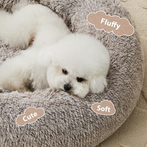 WNPETHOME Small Round Calming Dog Bed Cat Bed - Image 2