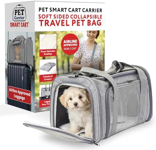 dbest Products Pet Smart Cart Sport, Soft Sided Collapsible Cat Carrier Airline by dbestproductsInc
