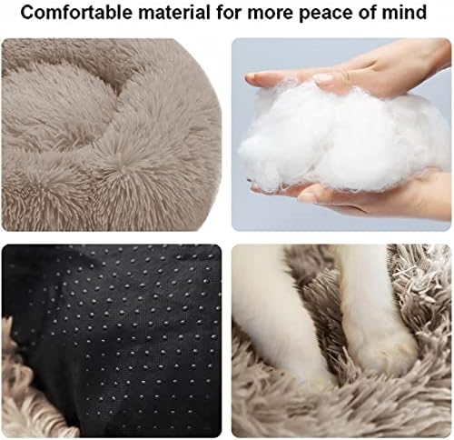 Nisrada Cat Beds for Indoor Cats, 15.7 Inch Small Cats Beds, Washable-Round Pet - Image 2