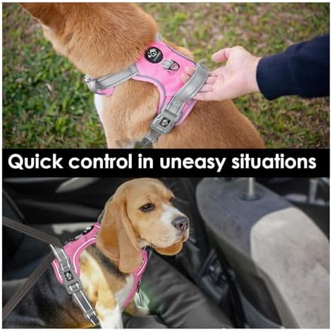 PHOEPET No Pull Dog Harness, Unique Colors Reflective Adjustable Dog Vest - Image 5