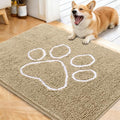 OLANLY Dog Door Mat for Muddy Paws 40x32, Paw Print Design Chenille Mud Mat by OLANLY