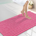 Smiry Bathroom Rugs 47X24, Extra Soft Rubber Backing Chenille Bath Mats by Smiry