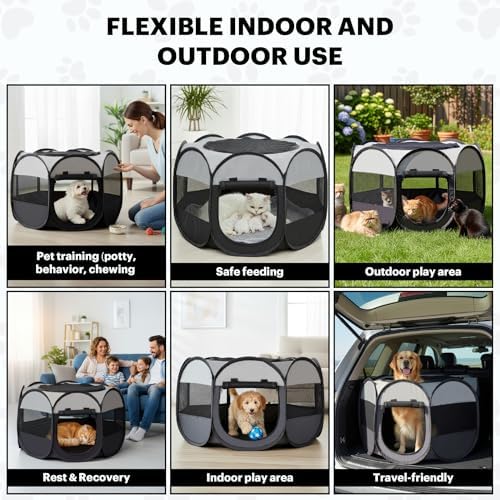 LAFYETTE. - USA Based, Dog Cat Playpen, Puppy Kitten Pet Playpen Indoor Outdoor - Image 2