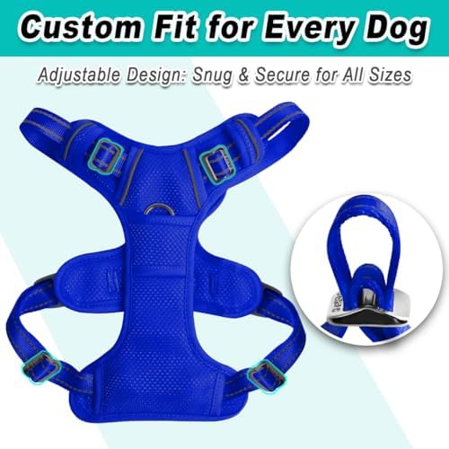 BARKBAY Dog Harness for Medium Sized Dog No Pull Mesh 2 Clips Dog Vest - Image 6