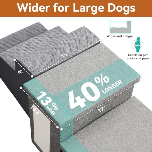 Zerbuger Dog Stairs with Storage - Image 5