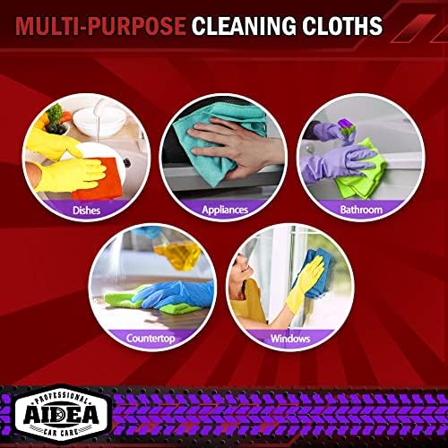 AIDEA Microfiber Cleaning Cloth-150PK, Microfiber Towels - Image 7