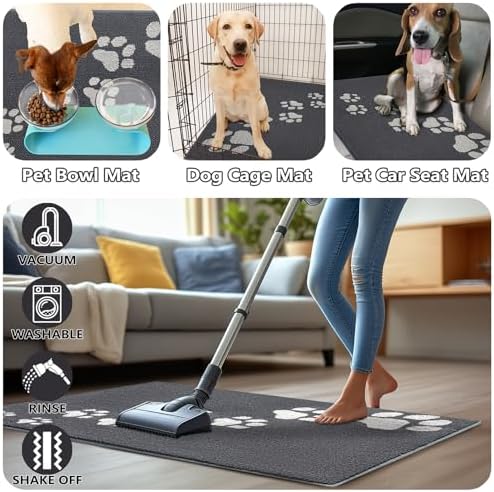 Timo Dog Door Mat for Muddy Paws, Low-Profile Washable Entryway Rug, Non-Slip - Image 6