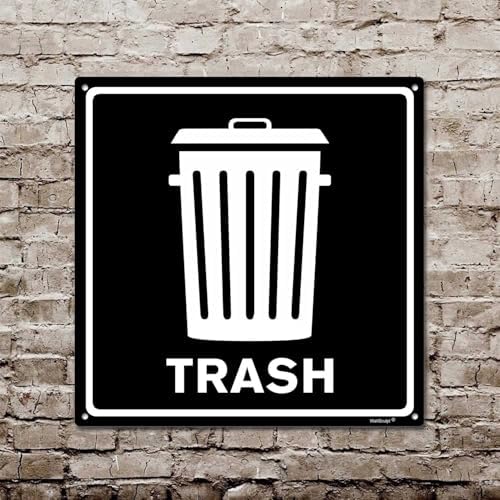 Trash Aluminum Metal Sign | Indoor Outdoor UV Stable & Weatherproof | Kitchen - Image 4