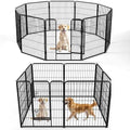 DUMOS Dog Playpen 40 Inch 8 Panels Indoor Outdoor Metal Pet Fence by DumosLifestyle