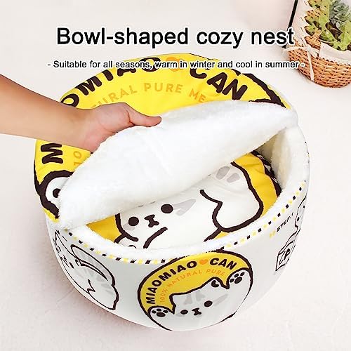 寵幸 Ramen Noodle Cat Bed, Soft Warm Washable - Image 3