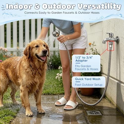 Dog Shower Attachment: Pet Bath Hose Kit - Image 5