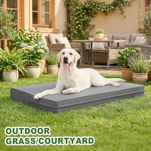 Waterproof XXXL Dog Bed Washable, Wipeable Leather Large Crate Pad 54" - Image 6