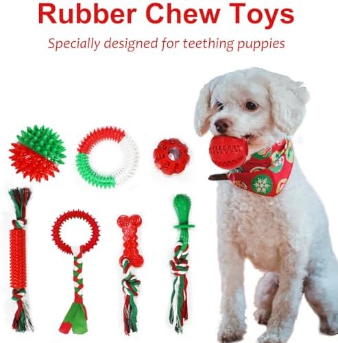 Beiker Christmas Dog Toys Bulk 15 Pack, Puppy Chew Toys - Image 5