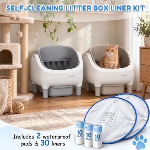 2Pcs Waterproof Pads for Self Cleaning Cat Litter Box - Image 4