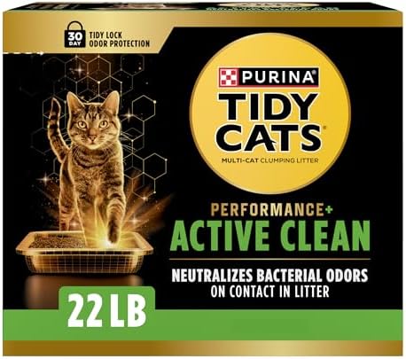Purina Tidy Cats Performance Plus Cat Litter, Active Clean, 22 lb Box by PurinaTidyCatsLitter
