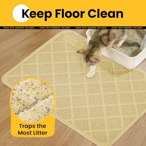 Conlun Cat Litter Mat Litter Trapping Mat, Premium Durable PVC Grid Mesh - Image 3